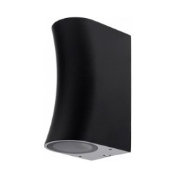 LED fasadinis lauko šviestuvas (aliuminis) Juoda spalva IP44 2xGU10 jungtis 220V