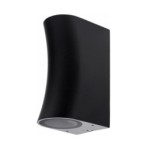 LED fasadinis lauko šviestuvas (aliuminis) Juoda spalva IP44 2xGU10 jungtis 220V