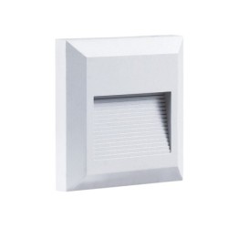 LED sieninis lauko šviestuvas (kvadratinis) BALTA SPALVA 2W 4200K 120LM 220V IP65