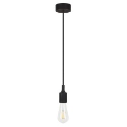 Pakabinamas šviestuvas Roxy E27 1x MAX 60W (Juoda)
