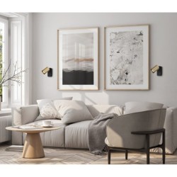 Sieninis šviestuvas Nesto 1xGU10 Aukso Juoda (WL-23436-1-BK-GD)