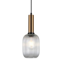 Pakabinamas šviestuvas Antiola 1xE27 Žalvario (PND-5588-1M-BRO+CL)