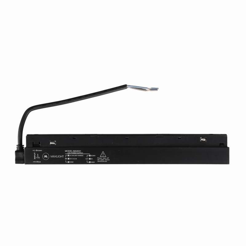 Maxlight magnetinės bėginės sistemos maitinimo šaltinis 300W Juodas