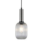 Pakabinamas šviestuvas Antiola 1xE27 Satino Nikelio (PND-5588-1M-SC+CL)