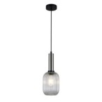 Pakabinamas šviestuvas Antiola 1xE27 Satino Nikelio (PND-5588-1M-SC+CL)