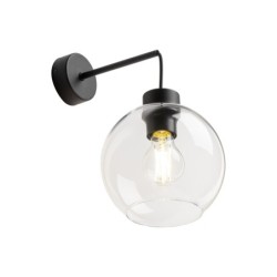 Sieninis šviestuvas CUBUS 1xE27 JUODA