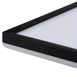 Lubinis šviestuvas AZPO LED 22W NW L-B SMD 230V 4000K 80Ra IP54 (Neutrali balta) Plastikas Juoda