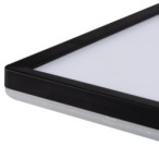 Lubinis šviestuvas AZPO LED 22W NW L-B SMD 230V 4000K 80Ra IP54 (Neutrali balta) Plastikas Juoda