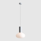 Pakabinamas šviestuvas FLO GREY M 1xE14 Geležis, Stiklas (7000G22_M)