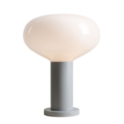 Stalinis šviestuvas FLO TABLE GREY M 1xE14 Geležis, Stiklas (7000B22_M)
