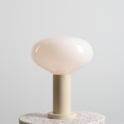 Stalinis šviestuvas FLO TABLE CREAM M 1xE14 Geležis, Stiklas (7000B9_M)