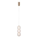 Pakabinamas šviestuvas Ganti LED 8W 3000K Aukso (PND-34362-3V-HBR-OPAL)