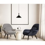 Pakabinamas šviestuvas Drello 1xE27 Juoda (PND-541101-BK)