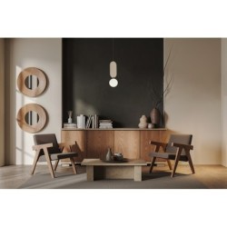 Pakabinamas šviestuvas Lorenzo 1xG9 Smėlio (PND-59815-1-BG)