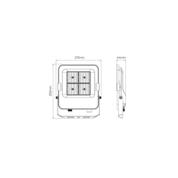 LED prožektorius FLUX 50W CCT 7000lm 120° CCT keičiama