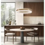 Pakabinamas šviestuvas FROZI LED 32W 3000K D:50cm Aukso