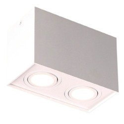 Maxlight Basic Square Taškinis šviestuvas 2xGU10 Baltas
