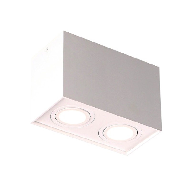 Maxlight Basic Square Taškinis šviestuvas 2xGU10 Baltas