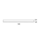 Linijinis šviestuvas Maxlight RX 40W Integruotas LED Juodas 160cm