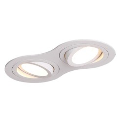 Įleidžiamas lubinis šviestuvas Maxlight Signal II 2xGU10 Baltas