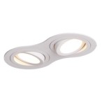 Įleidžiamas lubinis šviestuvas Maxlight Signal II 2xGU10 Baltas