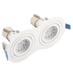 Įleidžiamas lubinis šviestuvas Maxlight Signal II 2xGU10 Baltas