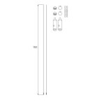 Maxlight Pakabinimo komplektas bėgeliams MAGNETIC ACC Juodas