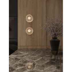 Sieninis šviestuvas Maxlight Lipari Integruotas LED 6W Šlifuoto aukso