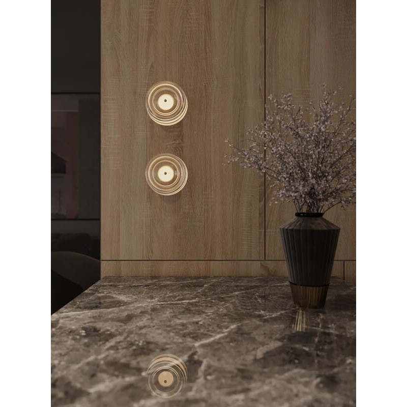 Sieninis šviestuvas Maxlight Lipari Integruotas LED 6W Šlifuoto aukso