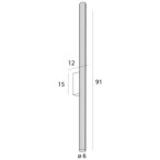 Sieninis šviestuvas Maxlight Fayette 91cm LED 17.4W Auksinis