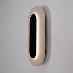 Sieninis šviestuvas Maxlight Travertino Oval 10W Kreminė