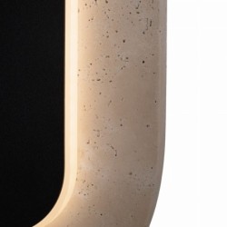 Sieninis šviestuvas Maxlight Travertino Oval 10W Kreminė