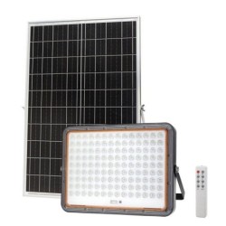 Sieninis LED šviestuvas veikiantis nuo saulės energijos su pulteliu 40W 6000K IP65 6000lm