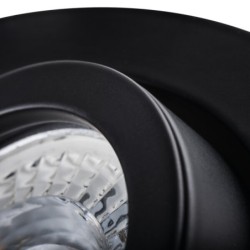 Įmontuojamas šviestuvas DALLA CT-DTO50-B 30° IP20 Aliuminio lydinys Juoda