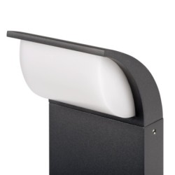 Sieninis lauko šviestuvas ABETE LED EL 20 GR SMD 7W 230V 4000K 540lm IP44 Aliuminio lydinys Plastikas Grafito