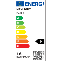 Pakabinamas šviestuvas Organic Horizon 100cm Integruotas LED 16W Juodas