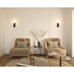Sieninis šviestuvas Maxlight Atom Integruotas LED 10W Juodas