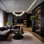 Pakabinamas šviestuvas BOLLA SMOKED 36W LED 3000K