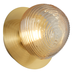 Sieninis šviestuvas / Lubinis šviestuvas BOLLA Auksas 3W LED 3000K