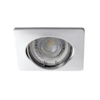 Įmontuojamas lempučių laikiklis GU10 NESTA DTL-C 30° IP20 Aliuminio lydinys Chromo