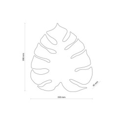 Sieninis šviestuvas MONSTERA 3xG9 AUKSO