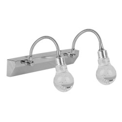 Akrilo LED Sieninis šviestuvas 2X2W LED Chromo Skaidri
