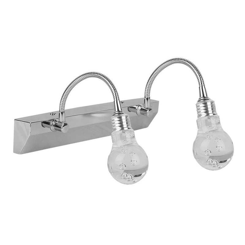 Akrilo LED Sieninis šviestuvas 2X2W LED Chromo Skaidri