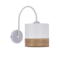 Bianco Sieninis šviestuvas Balta 1xE27 Balta +nut