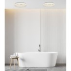 JASPER Lubinis šviestuvas 12W LED 26CM Balta 4000K IP44