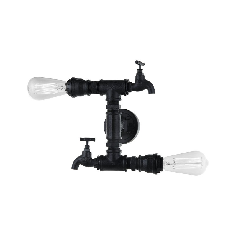Sieninis šviestuvas Crillo 2xE14 Juoda (MBM-2568/2 BK)