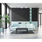 Lubinis šviestuvas Calasa 3xGU10 Matinė Balta Chromo Žiedas (SPL-9372-3A WH)
