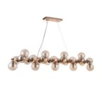 Pakabinamas šviestuvas Cabella 25xG9 Aukso (PND-5252-A-25-GD-CGN)