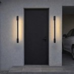 Sieninis lauko šviestuvas Zilina LED 8W 3000K Šilta balta (Juoda)