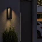 Sieninis lauko šviestuvas Bradu LED 12W 3000K Šilta balta (Antracito)